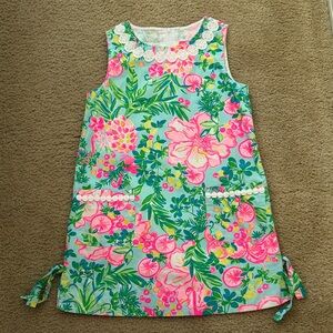 Lilly Pulitzer Pink and Cream Fabric Tag